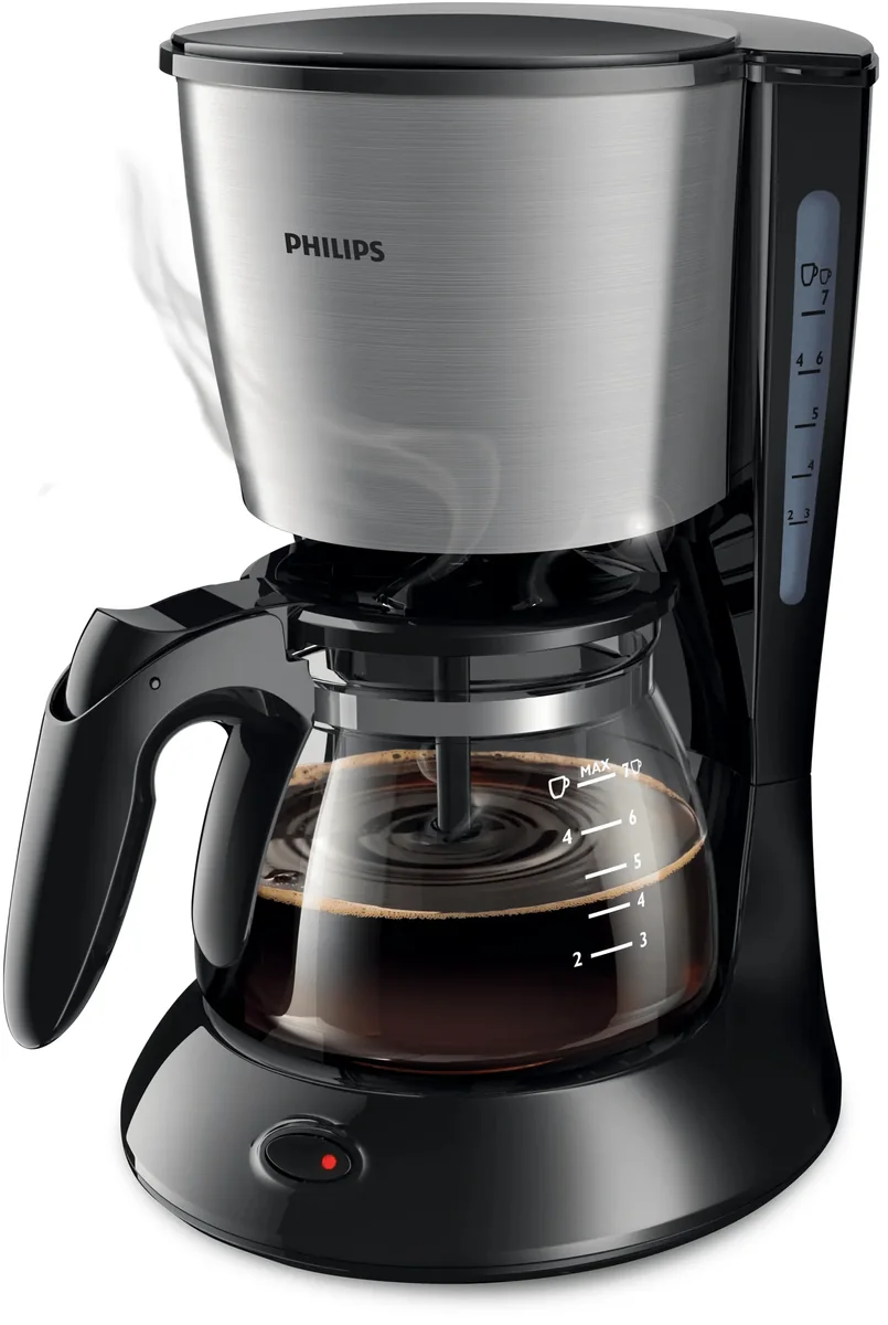Philips Daily Collection HD7435/20 7 kupin -kahvinkeitin, musta