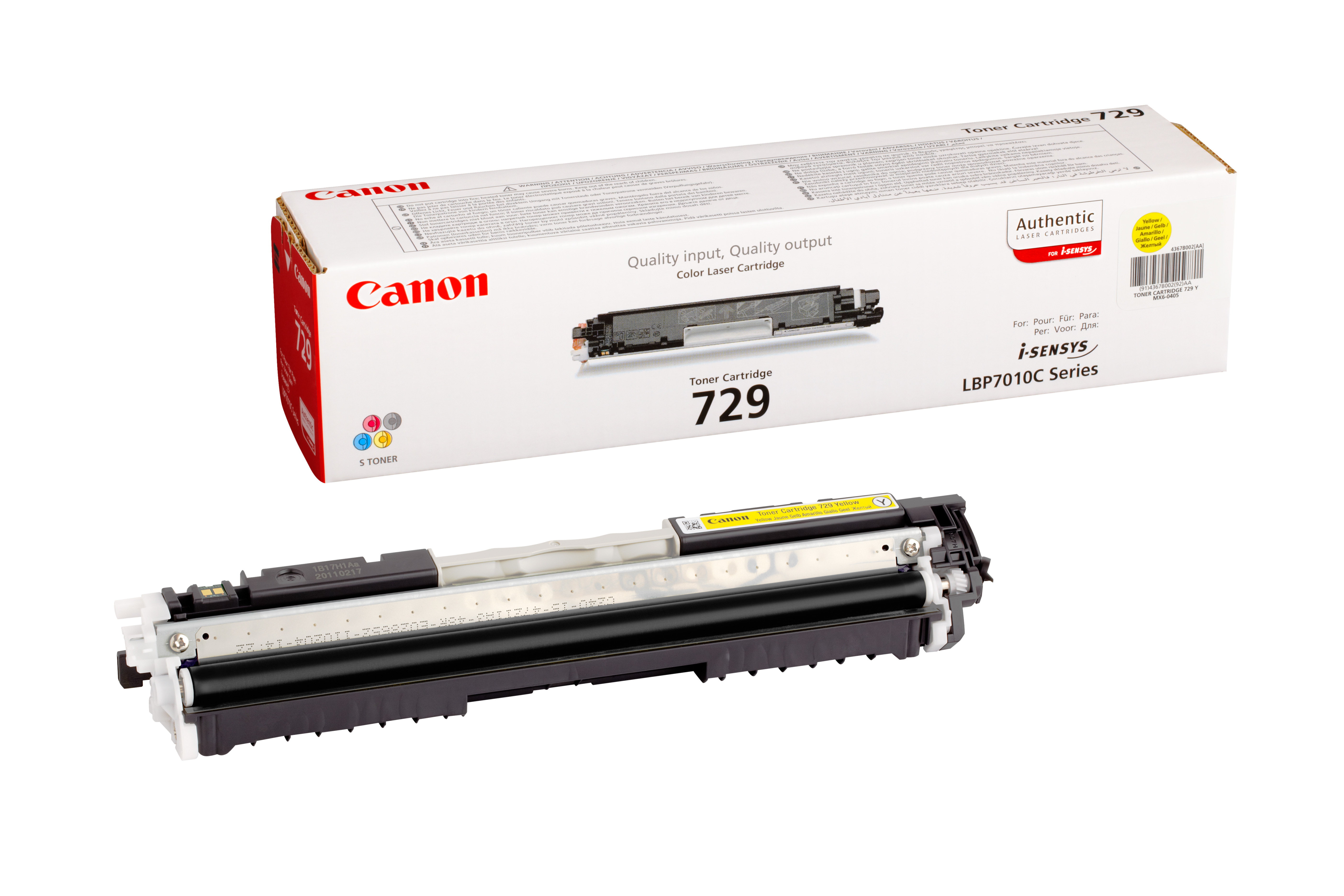 Canon CRG 729-laservärikasetti, keltainen