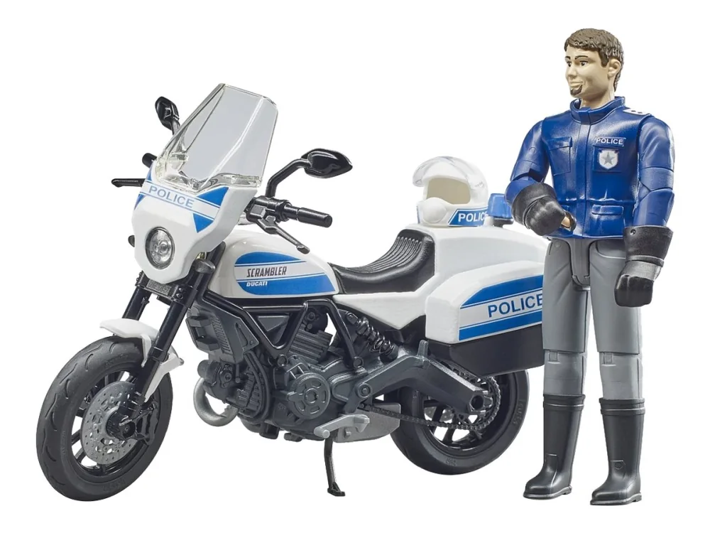 Bruder bworld Ducati Scrambler FT poliisi moottoripyörä lelu