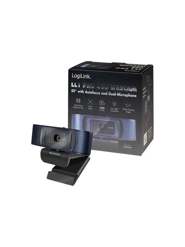 Webcam Pro 1080p 80° Autofocus 2x mic