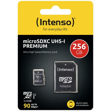 Intenso Intenso Micro SDXC 256GB UHS-I Premium 4034303028801 Vastaa: N/A