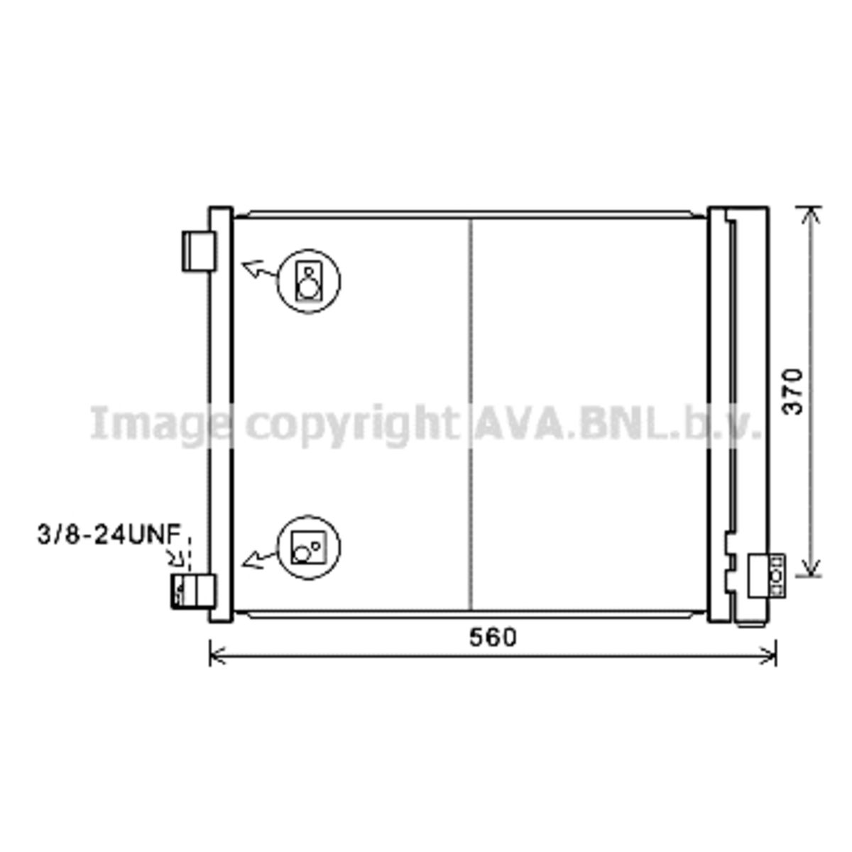 Lauhdutin, ilmastointilaite AVA COOLING SYSTEMS DN5427D