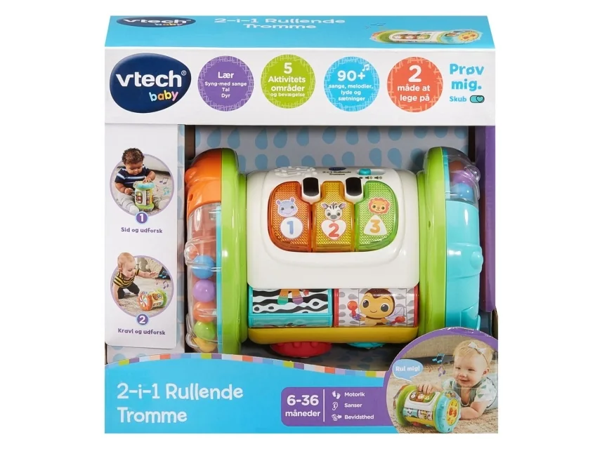 Vtech 2-i-1 Rolling Explorer-trumma DK