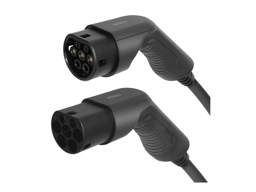 Deltaco e-Charge cable Tyyppi 2 - Tyyppi 2 3 phase 16A 3m