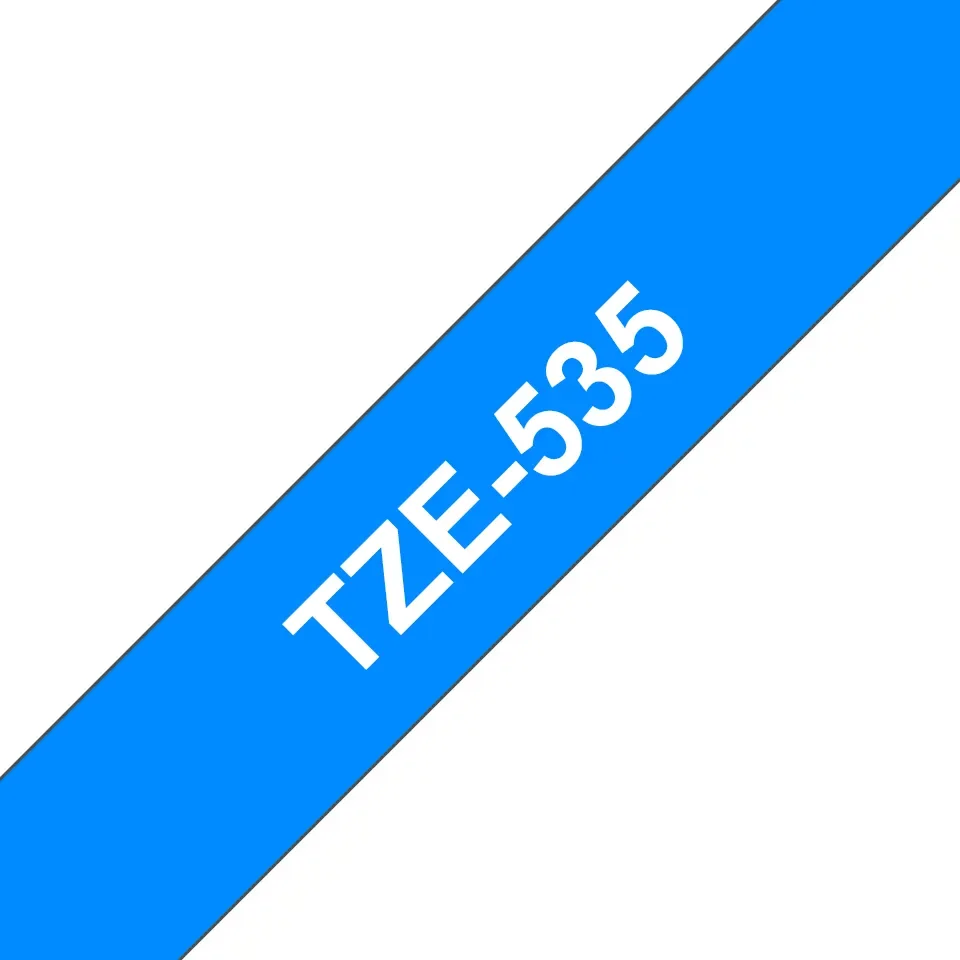 BROTHER TZ535 12 WHITE ON BLUE