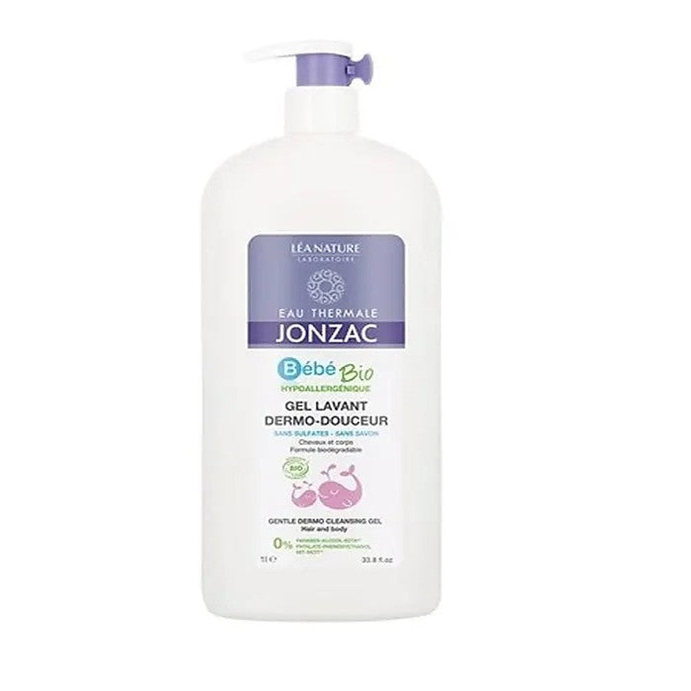 Eauthere Jonzac Organic Delicate Cleansing Gel -puhdistusgeeli Bebe Hiukset ja vartalo 1l