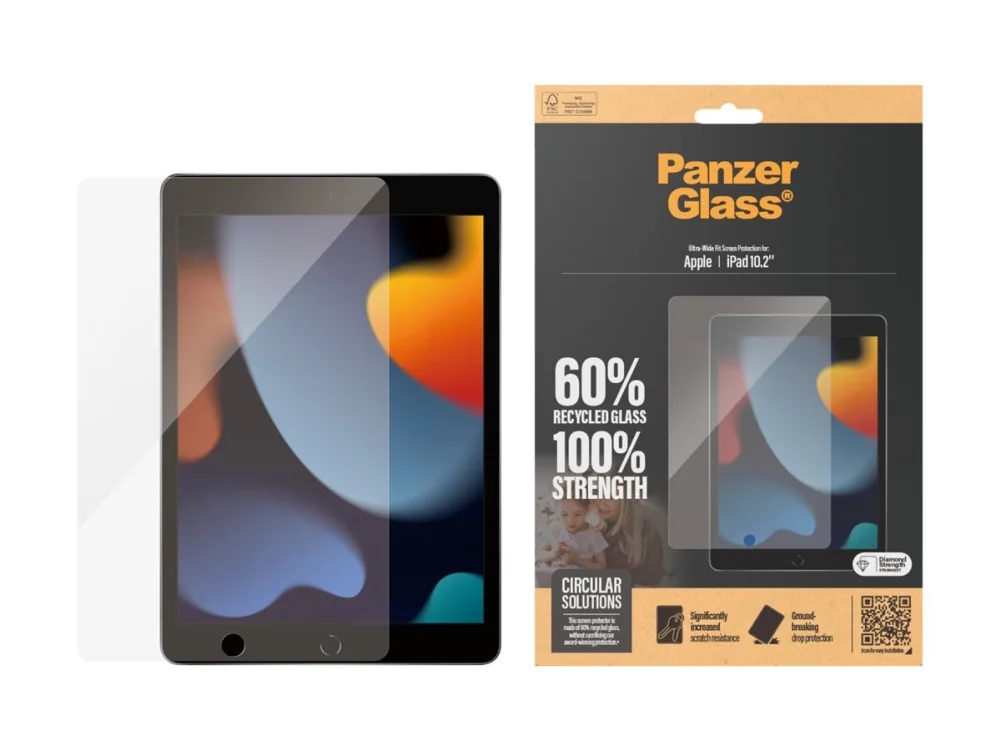 PanzerGlass Screen Protector iPad 10.2'' (2019-2021) | Ultra-Wide Fit