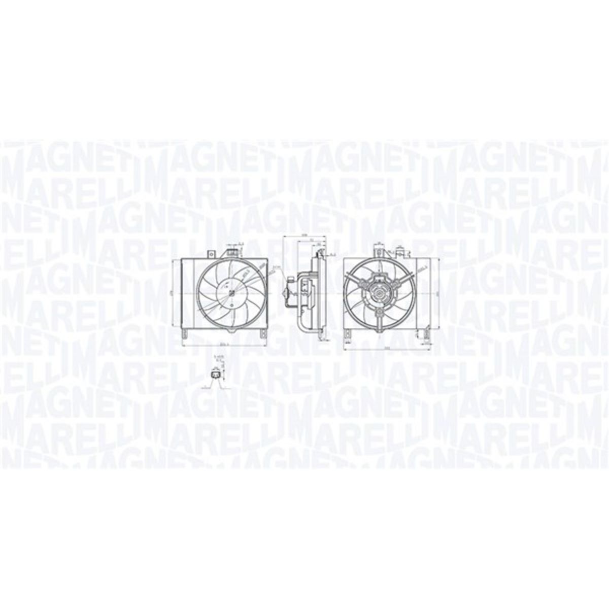 Jäähdyttimen tuuletin MAGNETI MARELLI 069422873010