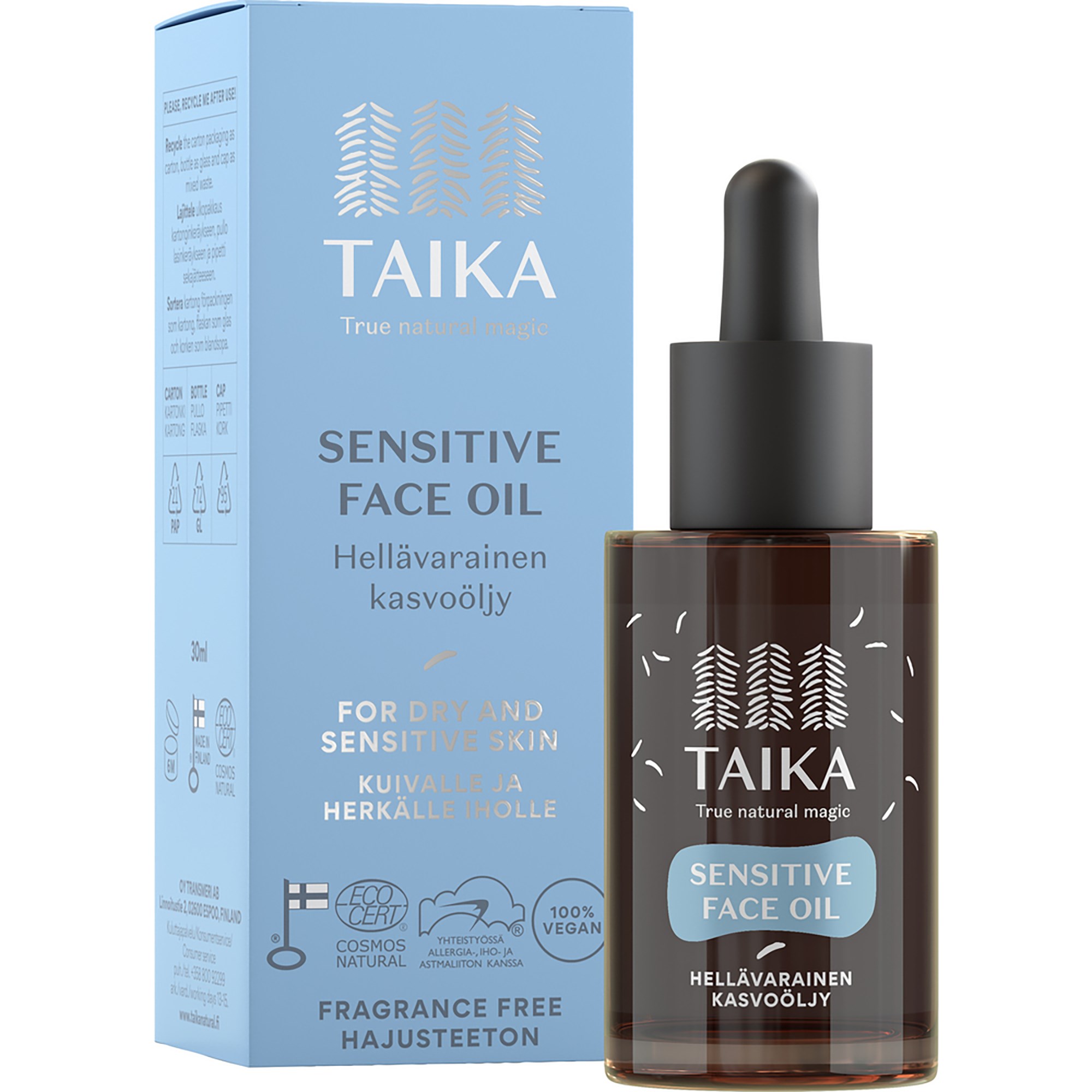 Taika Sensitive kasvoöljy 30 ml