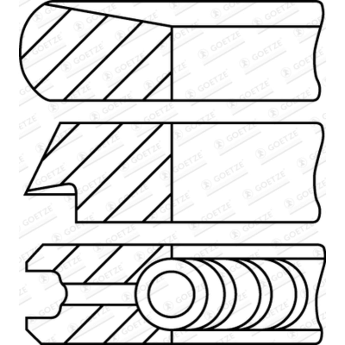 Männänrengassarja GOETZE ENGINE 08-452400-00