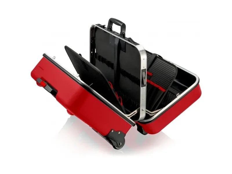 Knipex 98 99 15 LE, Työkalulaatikko, kova, Alumiini, Muovi, Punainen, 38 L, 30 kg, Sarana