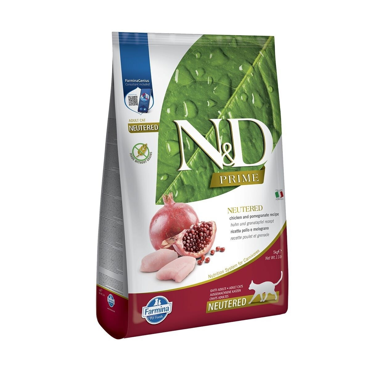 Farmina N&D Prime Neutered Chicken&Pomegranate Adult - dry cat food - 5 kg