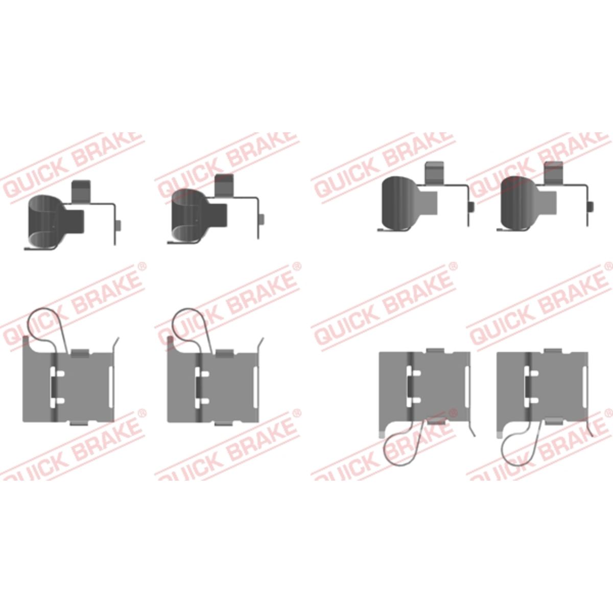 Jarrupalojen asennussarja QUICK BRAKE 109-0097