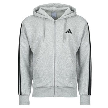 ADIDAS SPORTSWEAR Urheilullinen collegetakki 'Essentials French Terry' vaaleanharmaa / musta