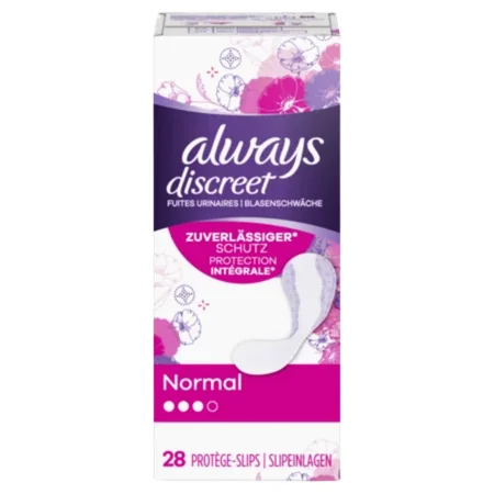 Always Discreet Abs 3 Normal Liners - 28 kpl