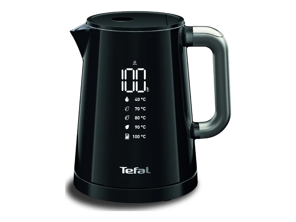 Tefal KO854830, 1 L, Musta, Säädettävä termostaatti, Johdoton, Suodatus