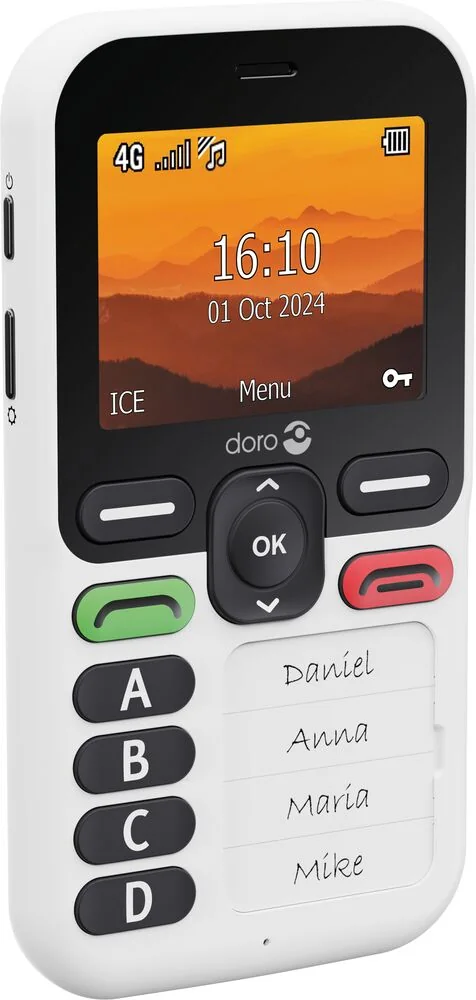Doro Leva X10 matkapuhelin (valkoinen/musta)
