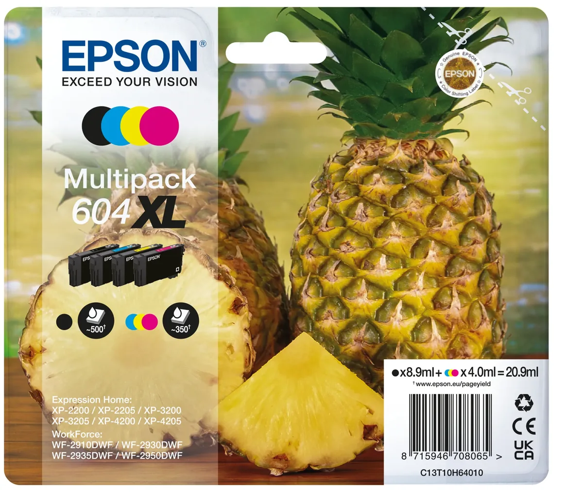 Epson 604XL Multipack - 4-pack - XL - Musta Keltainen cyan magenta - Original - ink cartridge