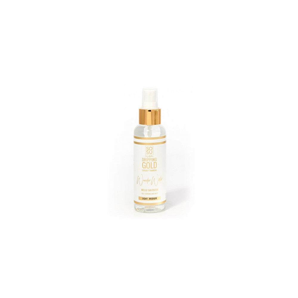 Dripping Gold Wonder Water Hello Tan rusketussuihke kasvoille Chiara Medium 100 ml