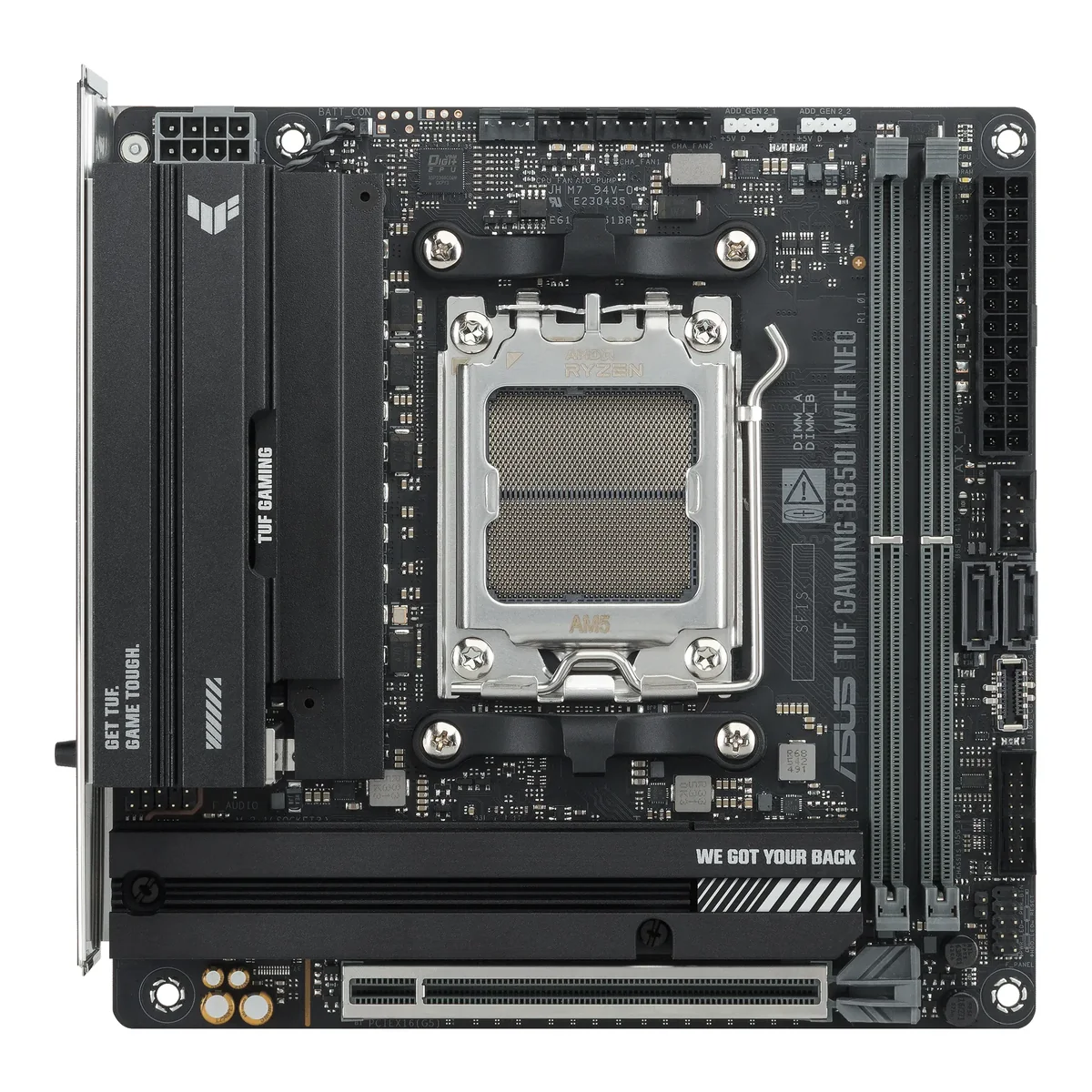ASUS TUF GAMING B850I WIFI NEO Emolevy - AMD B850 - AMD AM5 - DDR5 RAM - Mini-ITX
