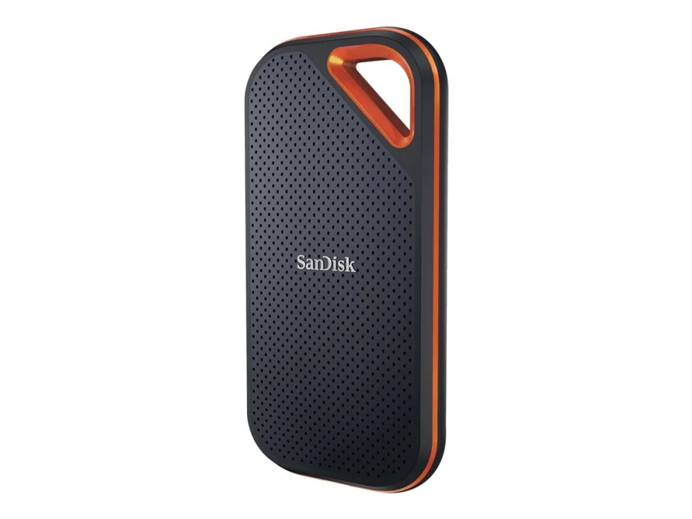 SanDisk Extreme Pro 4 Tt USB 3.2 Gen 2x2 (USB-C) -ulkoinen SSD, iskunkestävä, laitteistosalaus, Black/Orange