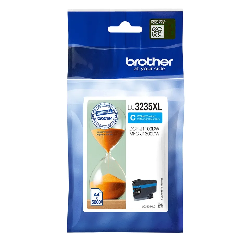 Brother LC3235XLC XL-mustekasetti, syaani