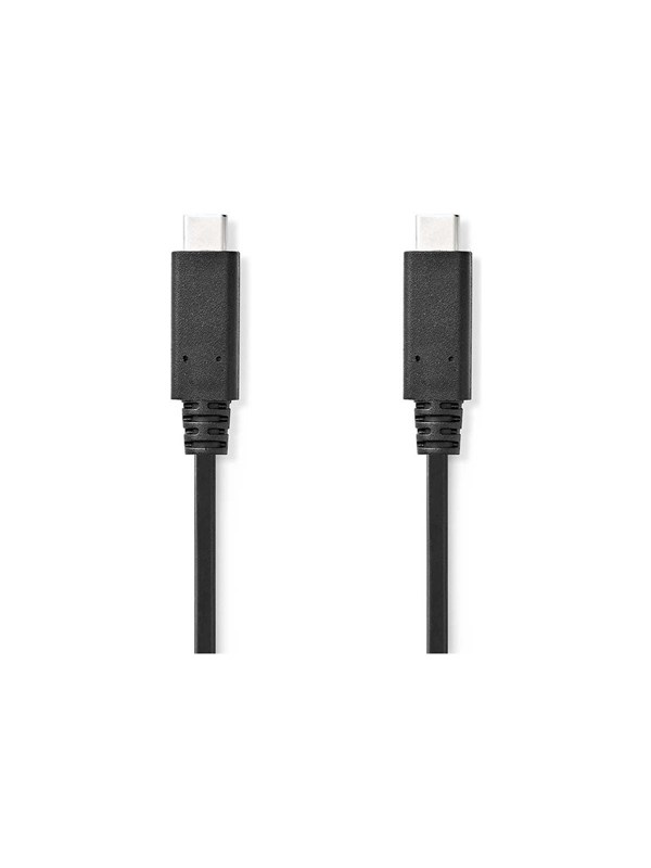 Nedis USB kaapeli | USB 3.2 Gen 2 | USB-CTM Uros | USB-CTM Uros | 240 W | 8K@30Hz | 20 Gbps | Niklattu | 1.00 m | Pyöreä | PVC | Antrasiitti | Label