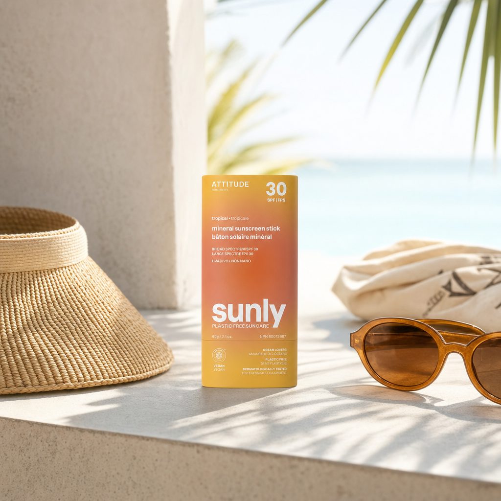 Attitude Sunly Stick mineraaliruskettava kermapuikko SPF 30 Tropical 60 g