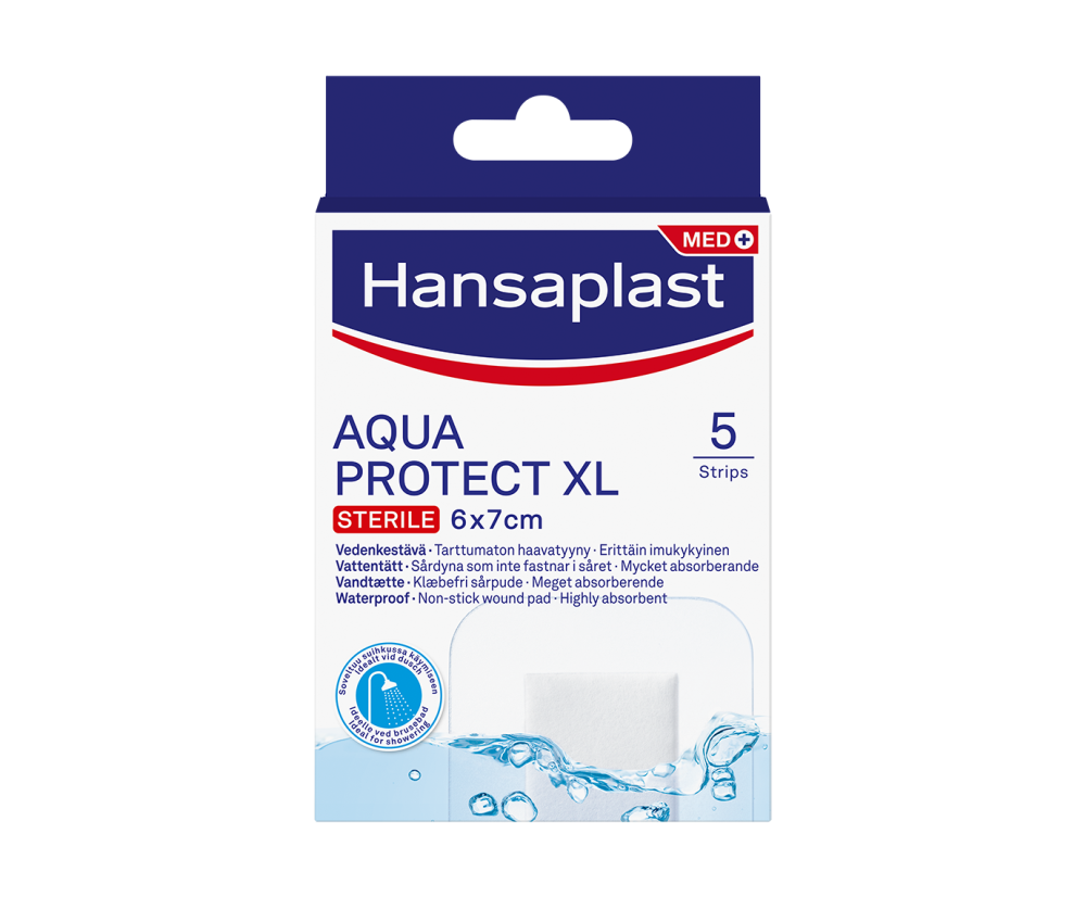 Hansaplast Aqua Protect XL 6X7cm 5 kpl