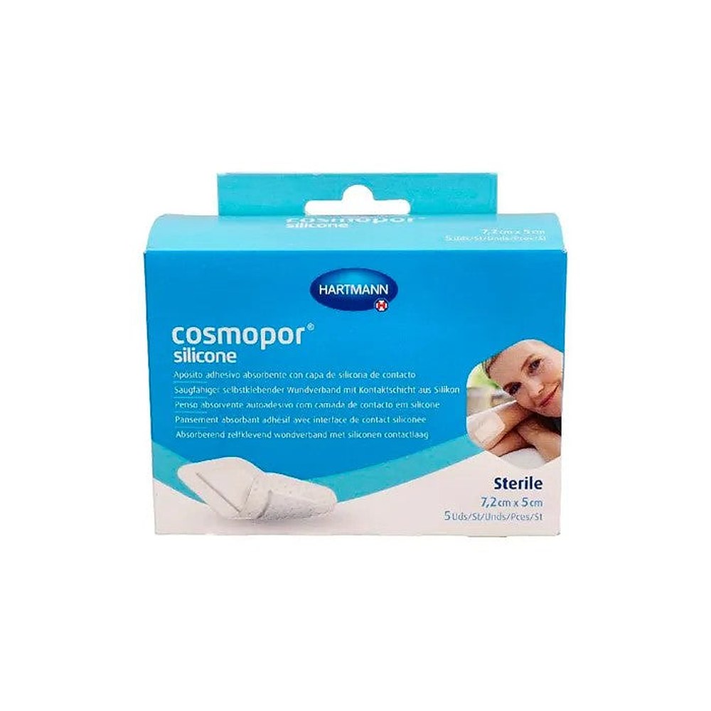 Hartmann Cosmopor Silikoni 7,2x5cm 5 kpl