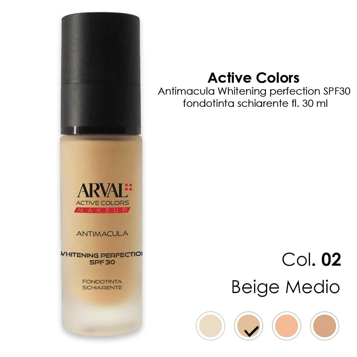 ARVAL antimacula - Whitening Perfection SPF30 nro 02 - keskisävyinen vaalentava meikkivoide fl 30ml
