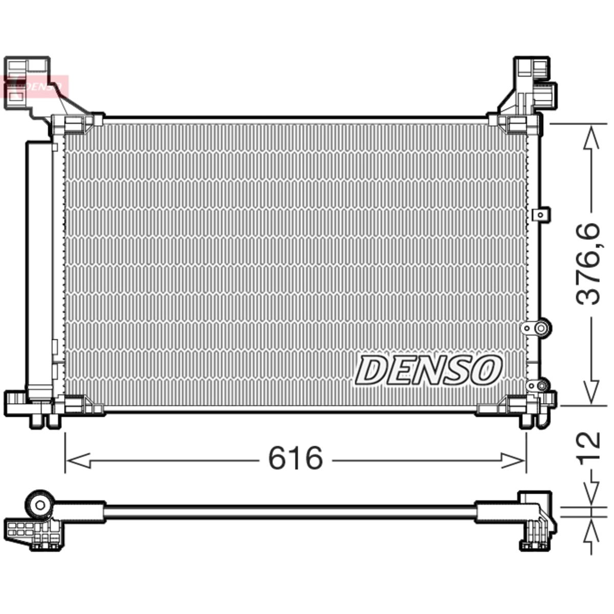 Lauhdutin, ilmastointilaite DENSO DCN50133