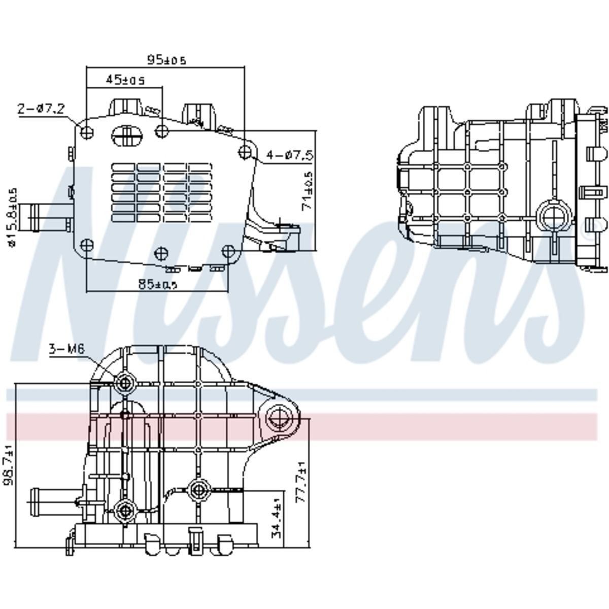 EGR-jäähdytin NISSENS 989481