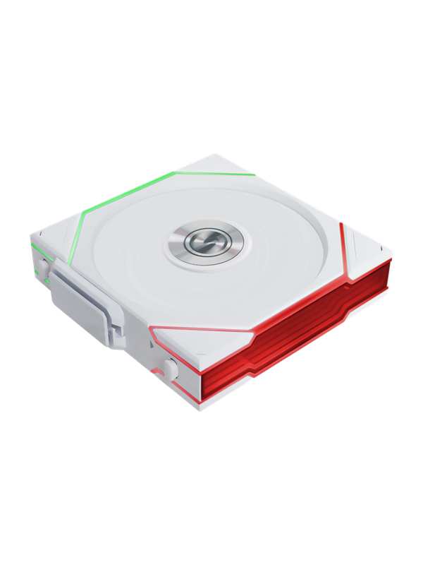 LIAN LI UNI FAN TL Reverse Blade Wireless, 120 mm, nestelaakeri, PWM RGB -tuuletin, valkoinen
