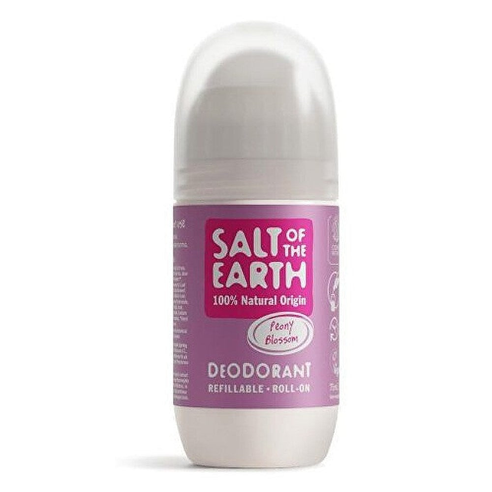 Maan suola Peony Blossom -deodorantti roll-on (täytettävä) - 75 ml