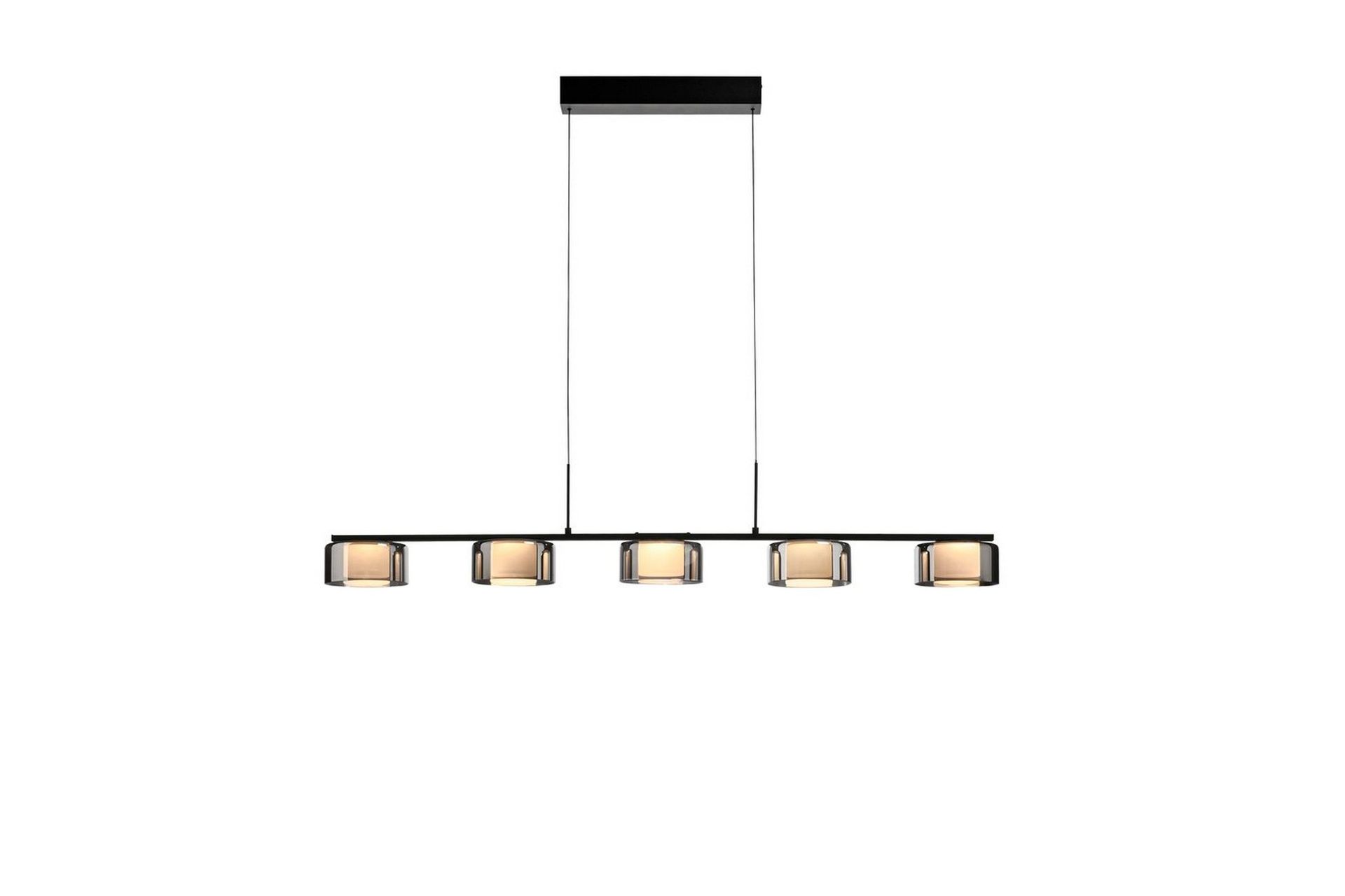 Paul Neuhaus LED-riippuvalaisin Rika, 119 cm, lasi, himmennettävä