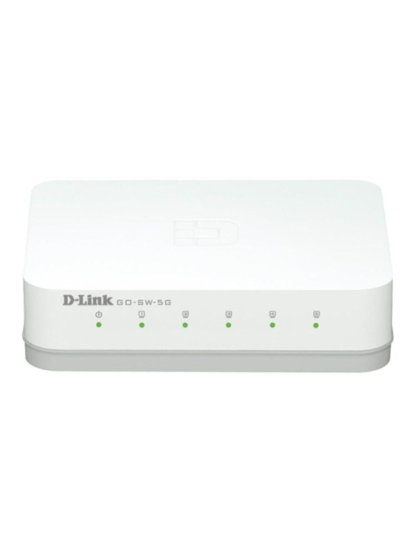 D-Link GO-SW-5G/E - 5-porttinen gigabit-kytkin, valkoinen