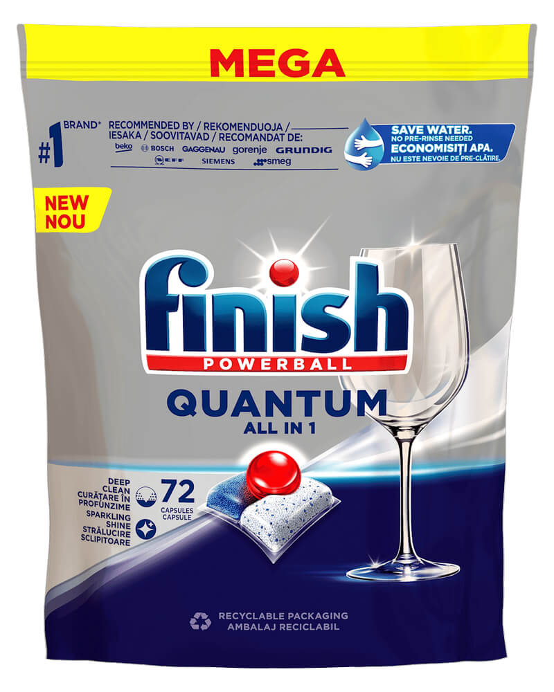 Finish Quantum All in 1 Lemon Astianpesutabletit – 72 kpl
