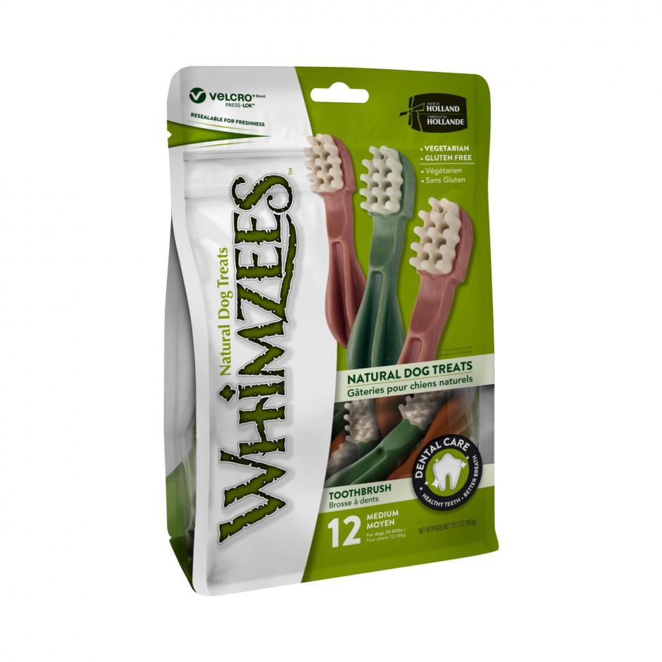 Whimzees Toothbrush Star M hammashoitoherkku, 12 kpl