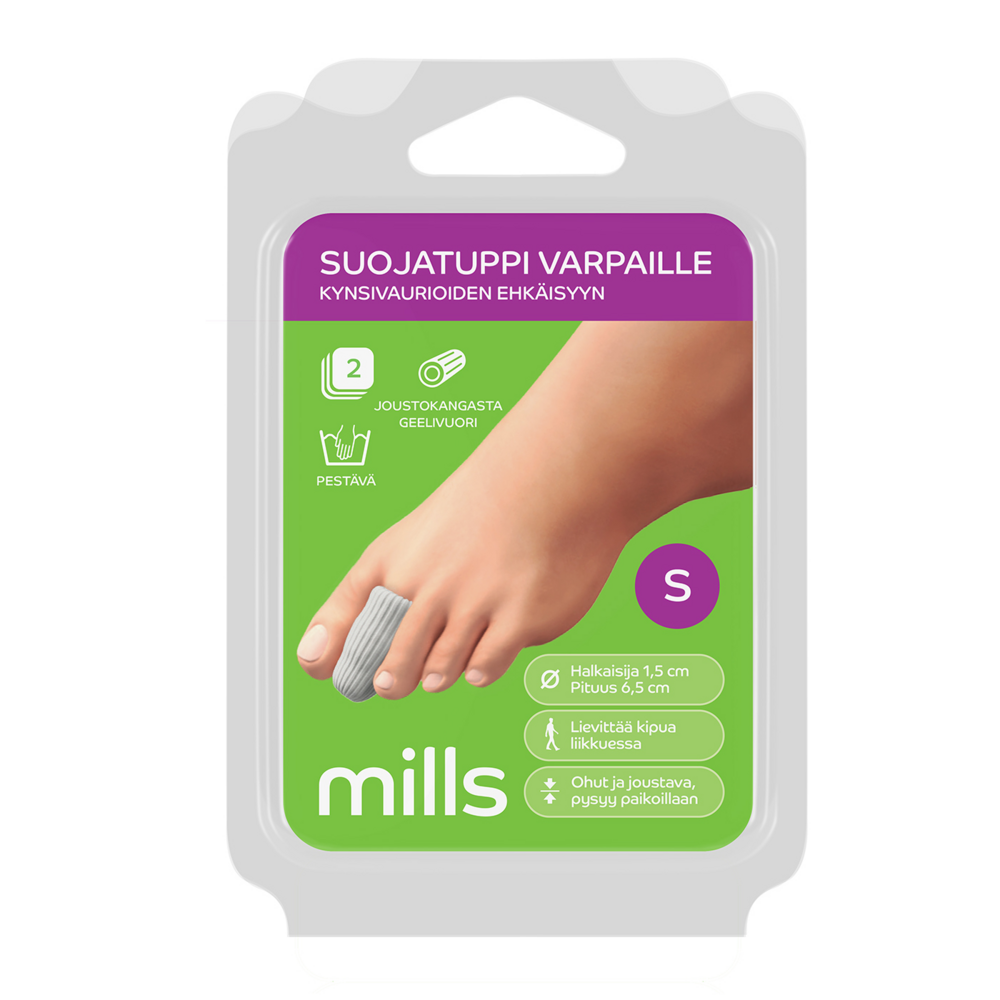 Mills suojatuppi varpaille, s 2 kpl