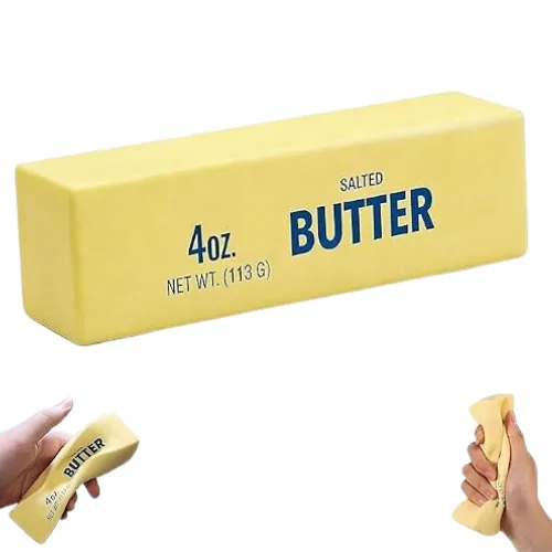 Squishy Plain Butter Squeeze Fidget Toy – 113 g