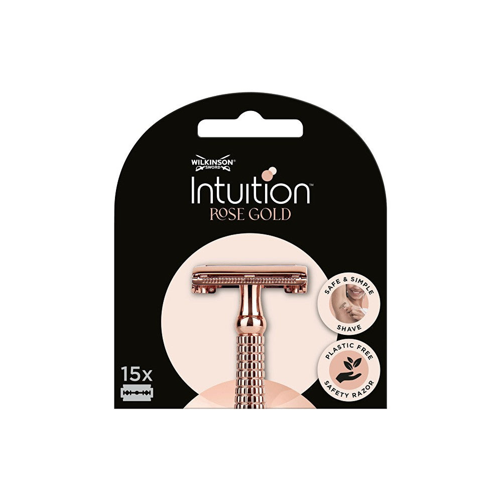 Wilkinson sword Intuition Double Edge Rose Gold -terät (15 kpl)