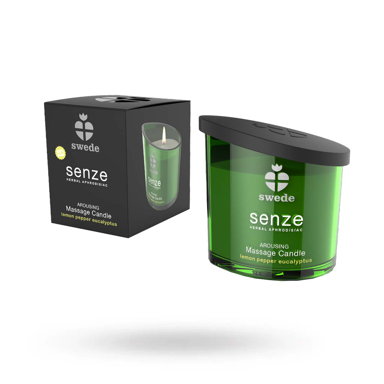 Senze Massage Candle Lemon Pepper Eucalyptus 50ml Hierontakynttilät