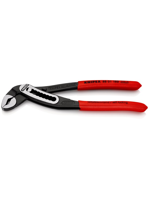 KNIPEX Alligator® Vesipumppupihdit pituus 180mmMax. kapasiteetti pyöreä Ø42mm  Max. kapasiteetti kuusikulmainen 36mm