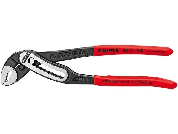 KNIPEX Alligator® Vesipumppupihdit pituus 180mmMax. kapasiteetti pyöreä Ø42mm  Max. kapasiteetti kuusikulmainen 36mm