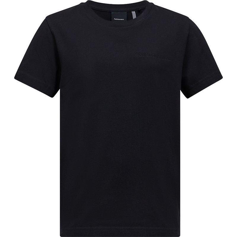 Peak Performance Jr Original Small Logo Tee Black - 140 cl