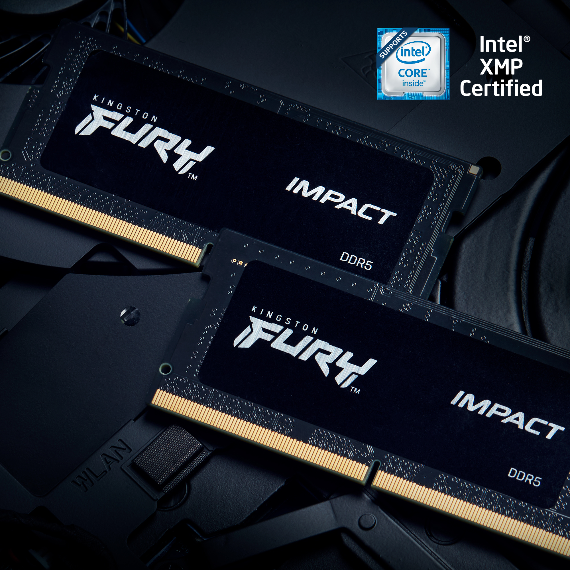 Kingston FURY Impact DDR5-6400 - 16GB - CL38 - Single Channel (1 pcs) - Intel XMP - Musta