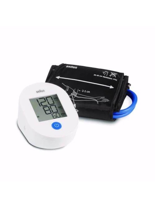 Braun ExactFit 1E Olkavarsiverenpainemittari, Musta, Valkoinen