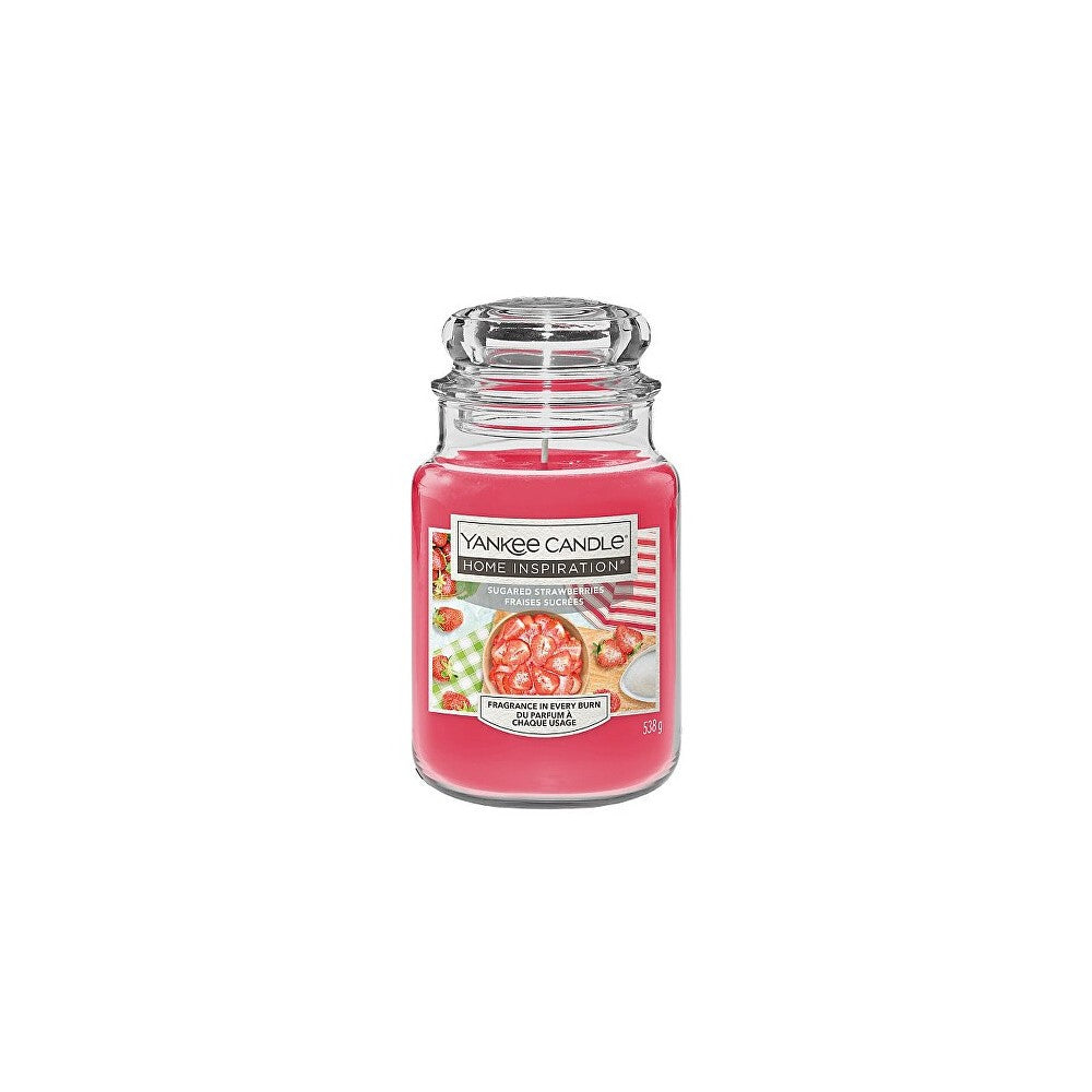 Yankee Candle Kotiinspiraatio Sokeroituja mansikoita - Tuoksukynttilä - 538.0 g