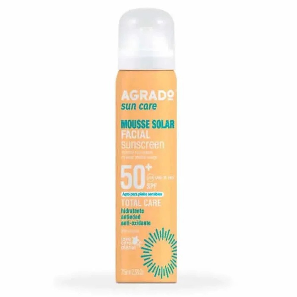 Agrado Mousse Viso Solare SPF50 75ml — Aurinkovaahto
